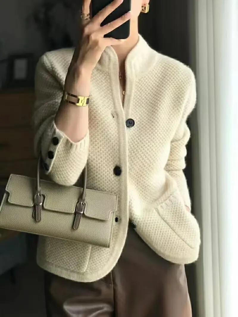 [S-2XL] ÚJ ELEGÁNS ÉS UNIVERZÁLIS RETRO FRANCIA KASMÉR PULÓVER ŐSZI TÉLRE