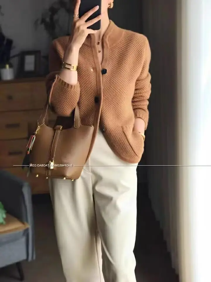 [S-2XL] ÚJ ELEGÁNS ÉS UNIVERZÁLIS RETRO FRANCIA KASMÉR PULÓVER ŐSZI TÉLRE