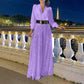 Bő jumpsuit hosszú ujjú, garbós inggel kombinálva