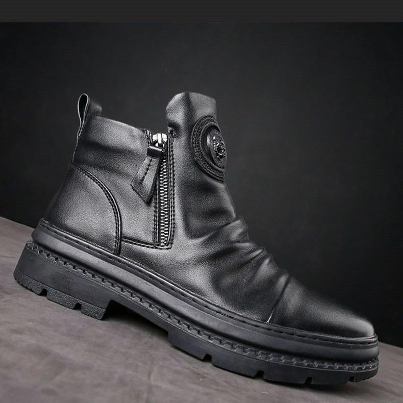 🎁[Legjobb ajándék] Klasszikus férfi bőrcipő oldalsó cipzárral👞