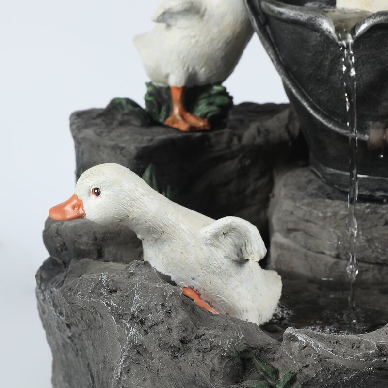 ⏰ Korlátozott kínálat🦆Kacsa szökőkút a ház kertjében